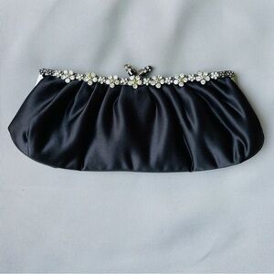 Sasha GUC evening clutch. Black with crystals and snap enclosure. Darling !!